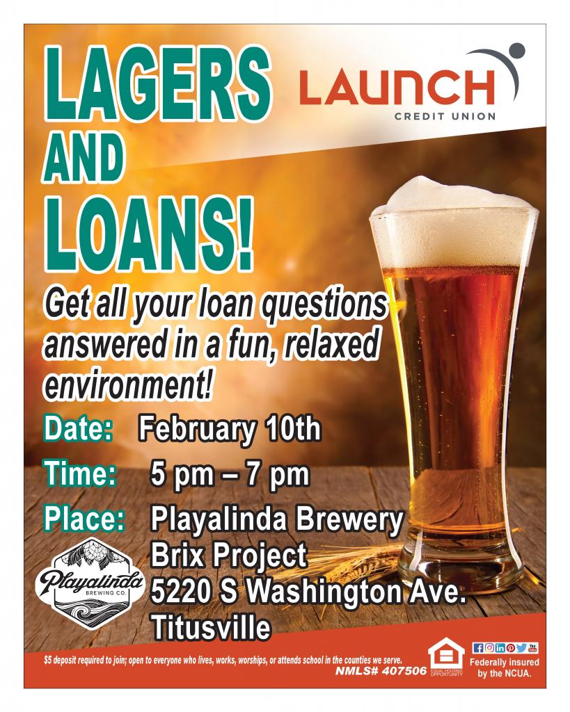 Lagers & Loans- Get all your loan questions answered in a fun, relaxed environment